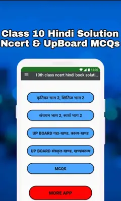 Class 10 Hindi Solutions NCERT android App screenshot 7